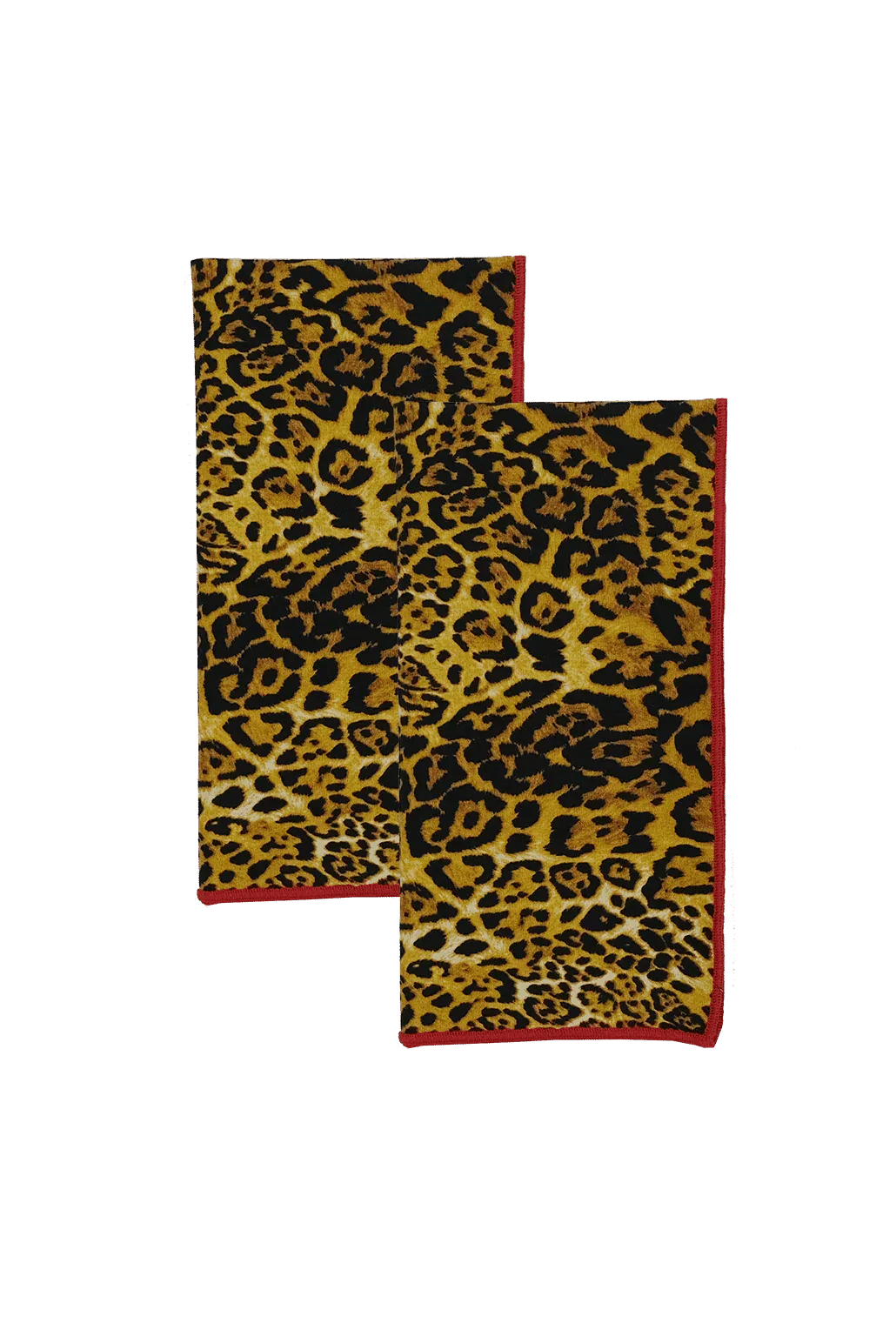 Feline Fine Napkins, Red Trim - Set of Two