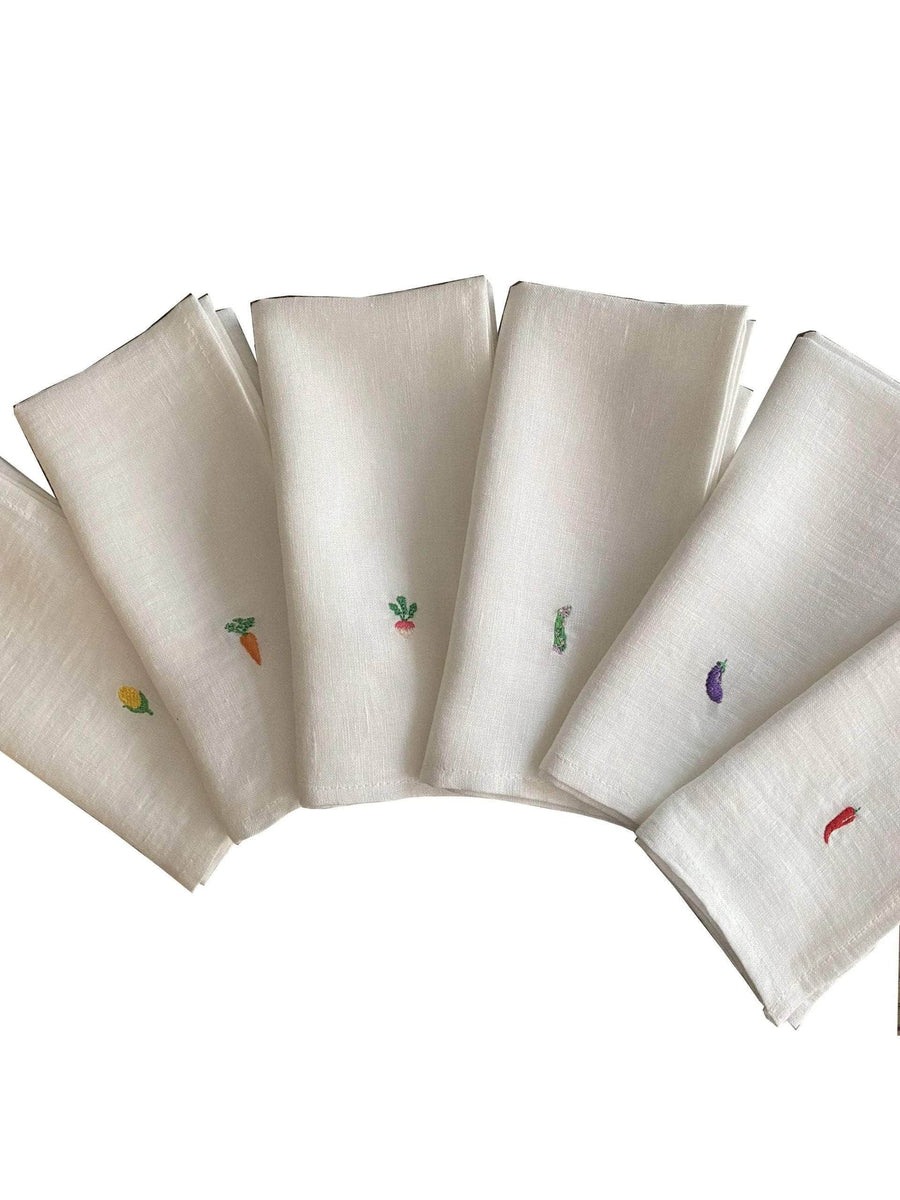 Rainbow Veggie Napkin, Set of 6