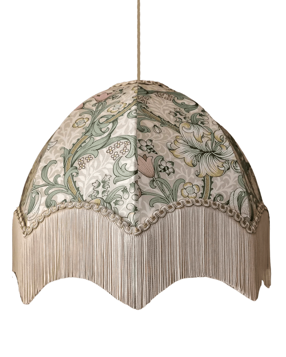 Golden Lily Lampshade - Linen/Blush