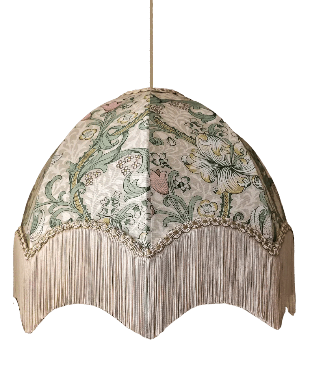 Golden Lily Lampshade - Linen/Blush