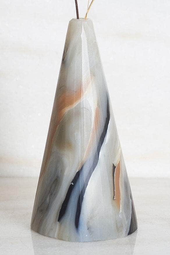 Recycled Plastic Bud Vase Peaks Caramel