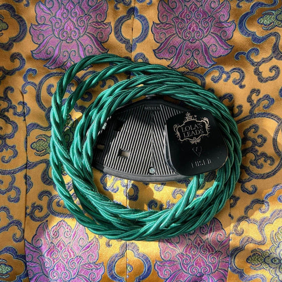 Fabric Extension Cable in Malachite