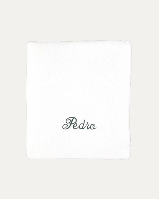 Personalised White Bath Towel