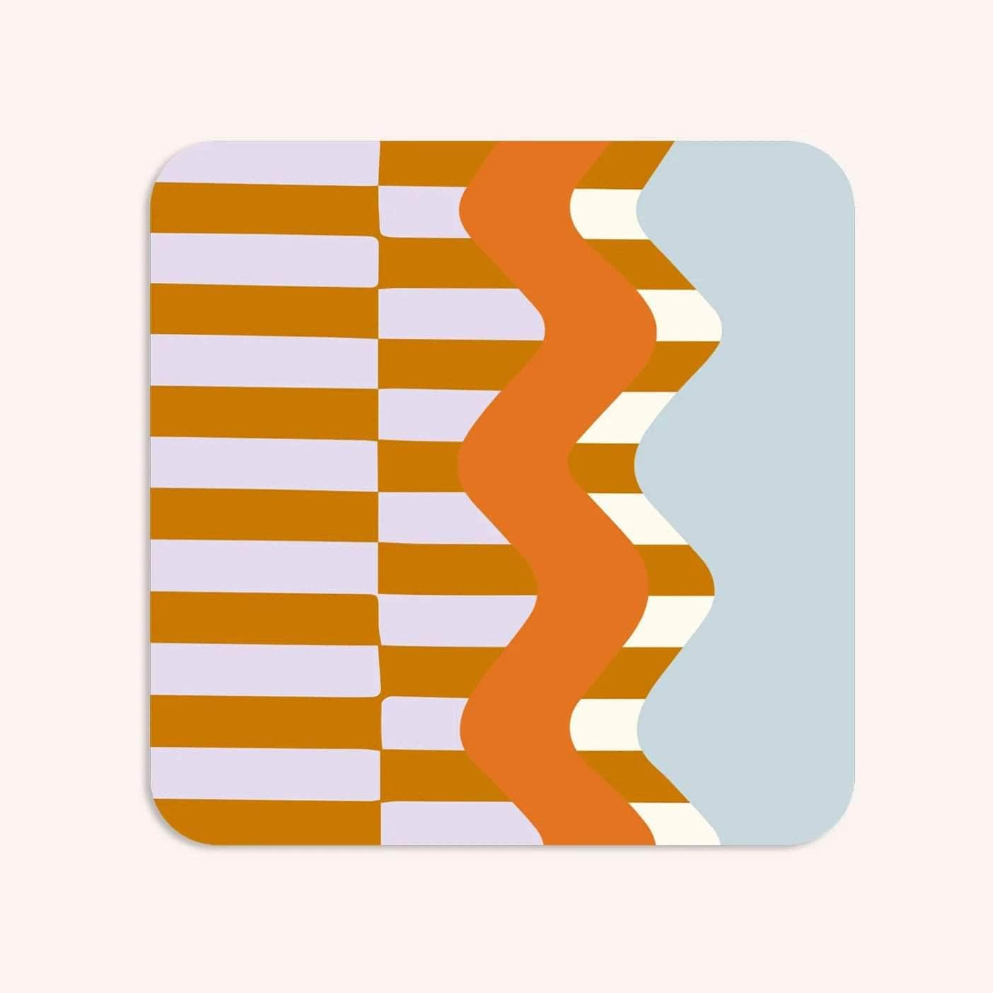 Wiggle and Stripe Coasters (Set of 6)