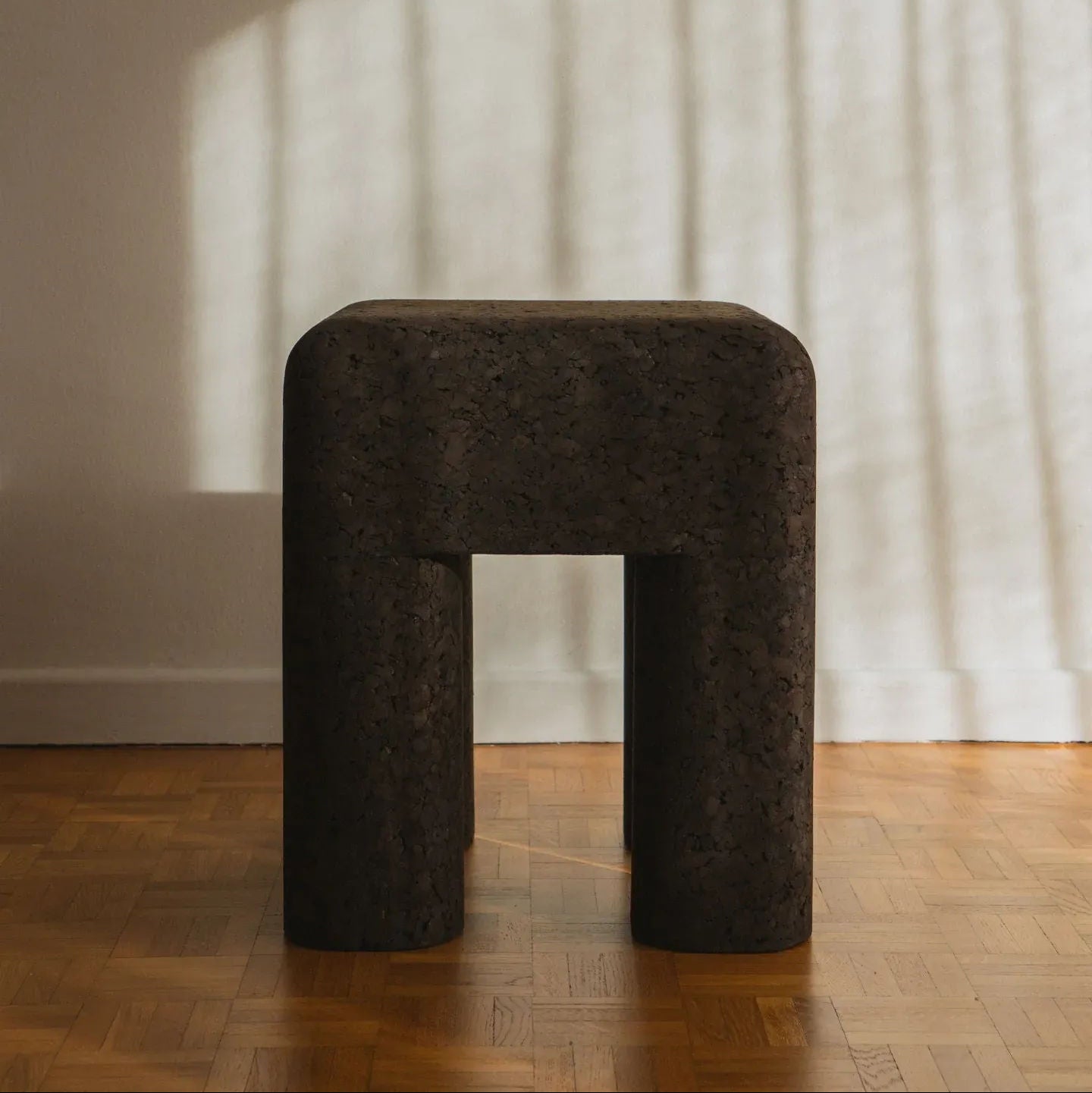 Marcello - Black Cork Stool / Side Table