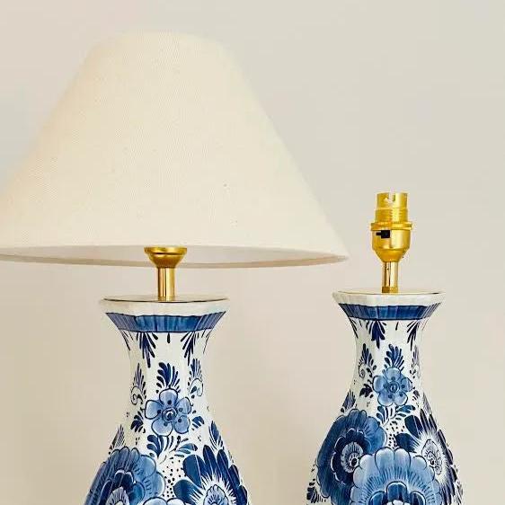 Antique Delft Lamp