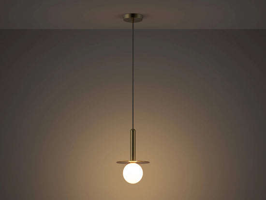 Brass Plate Pendant Ceiling Light