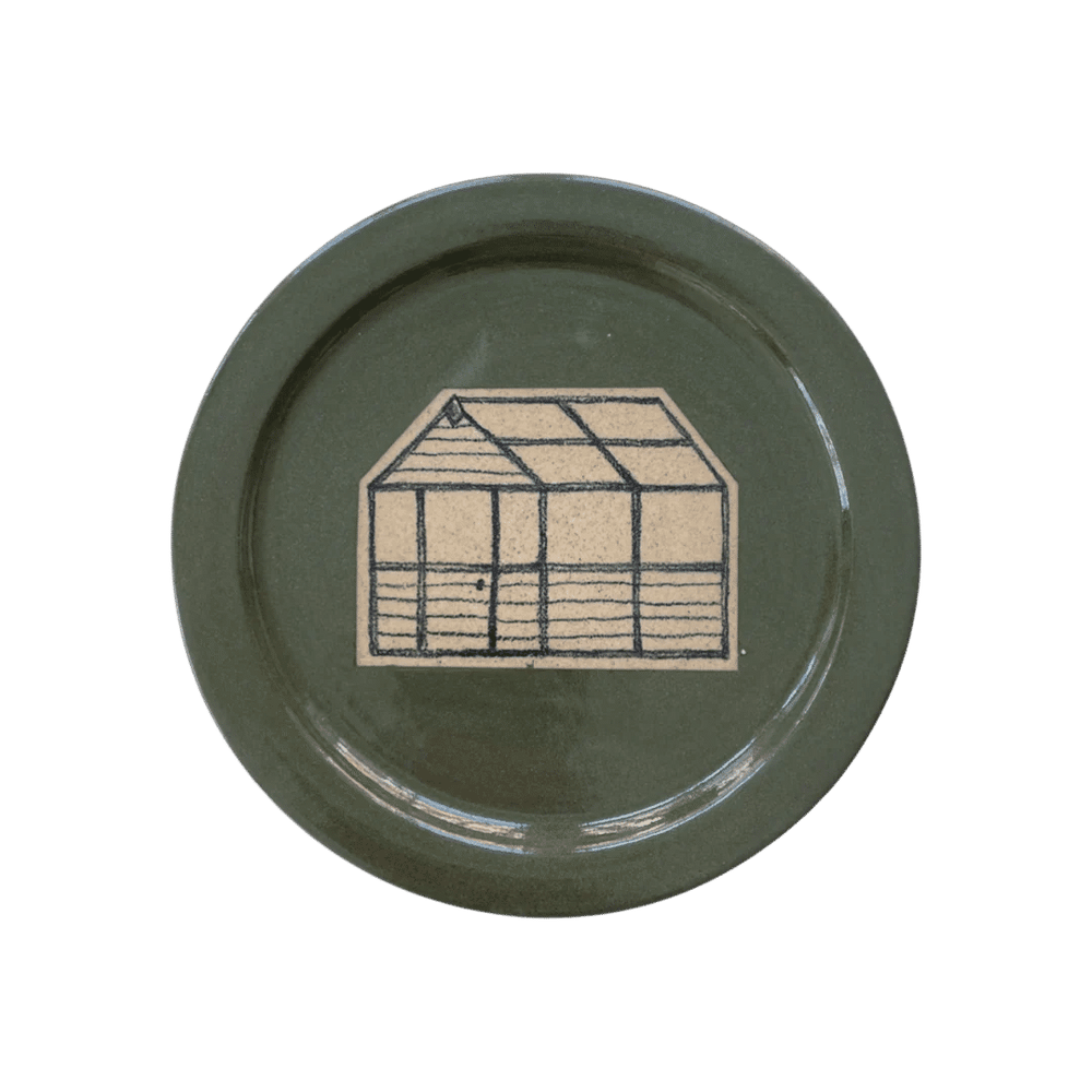 Greenhouse Side Plate Green