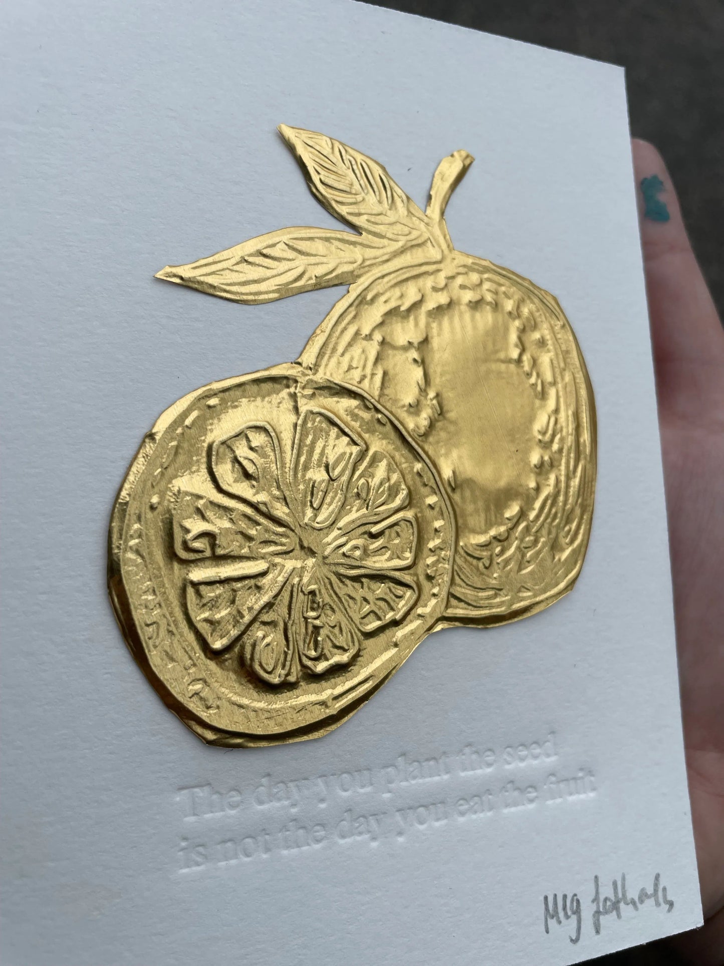 Gold Tin Embossing Limited Edition - Seed