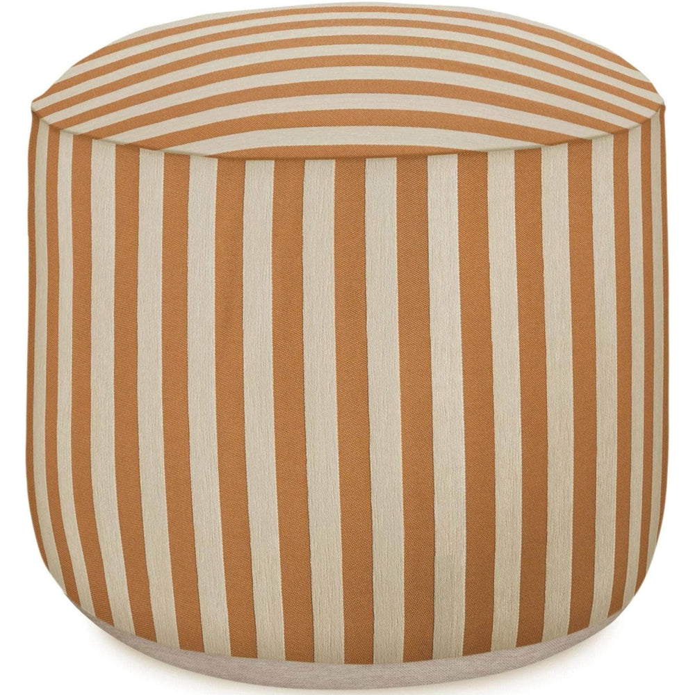 Outdoor Pouf Jackie Caramel & Ecru