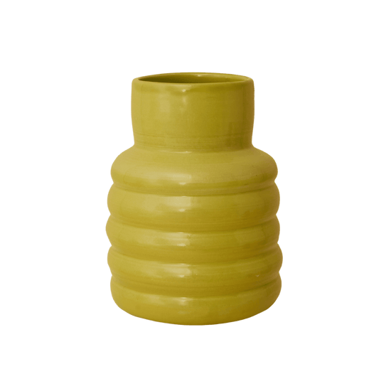 Ripple Vase - Chartreuse