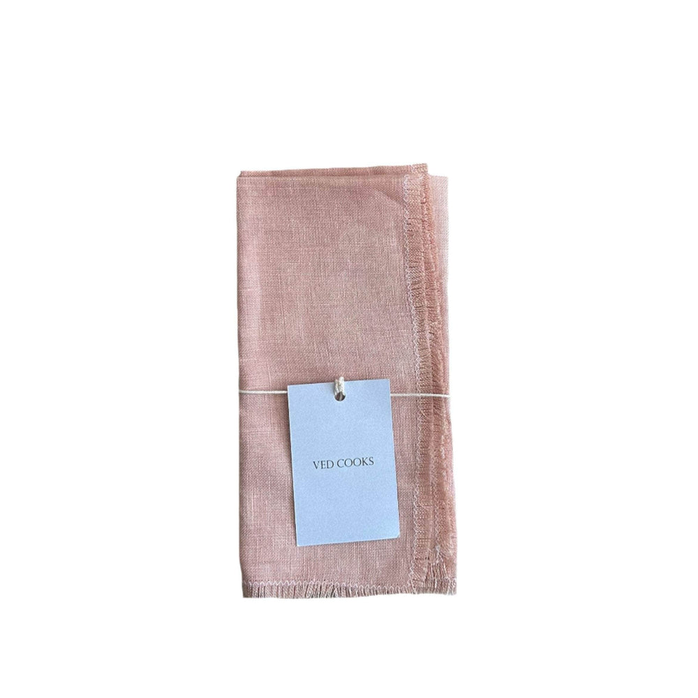 Naturally Dyed Dark Avocado Skin Napkins - Set of Two