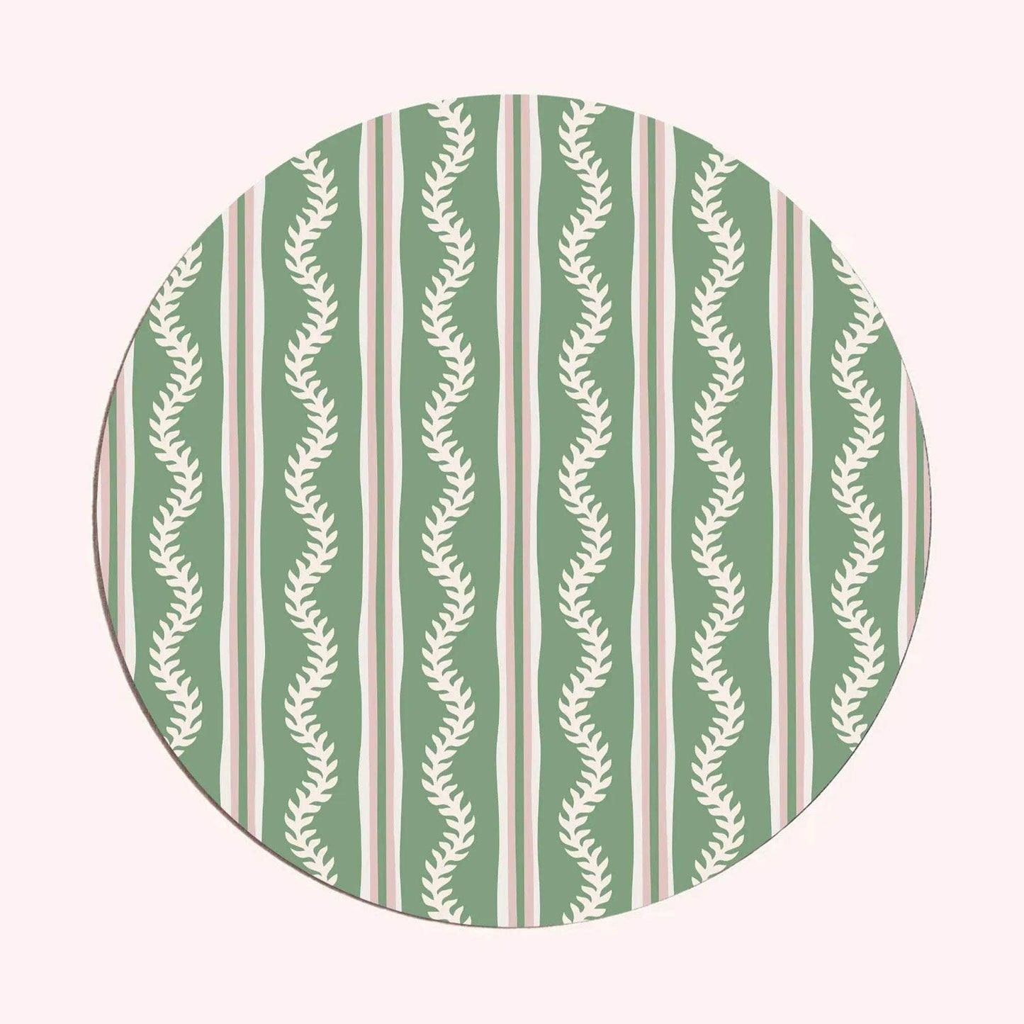 Green & Pink Vines Placemat