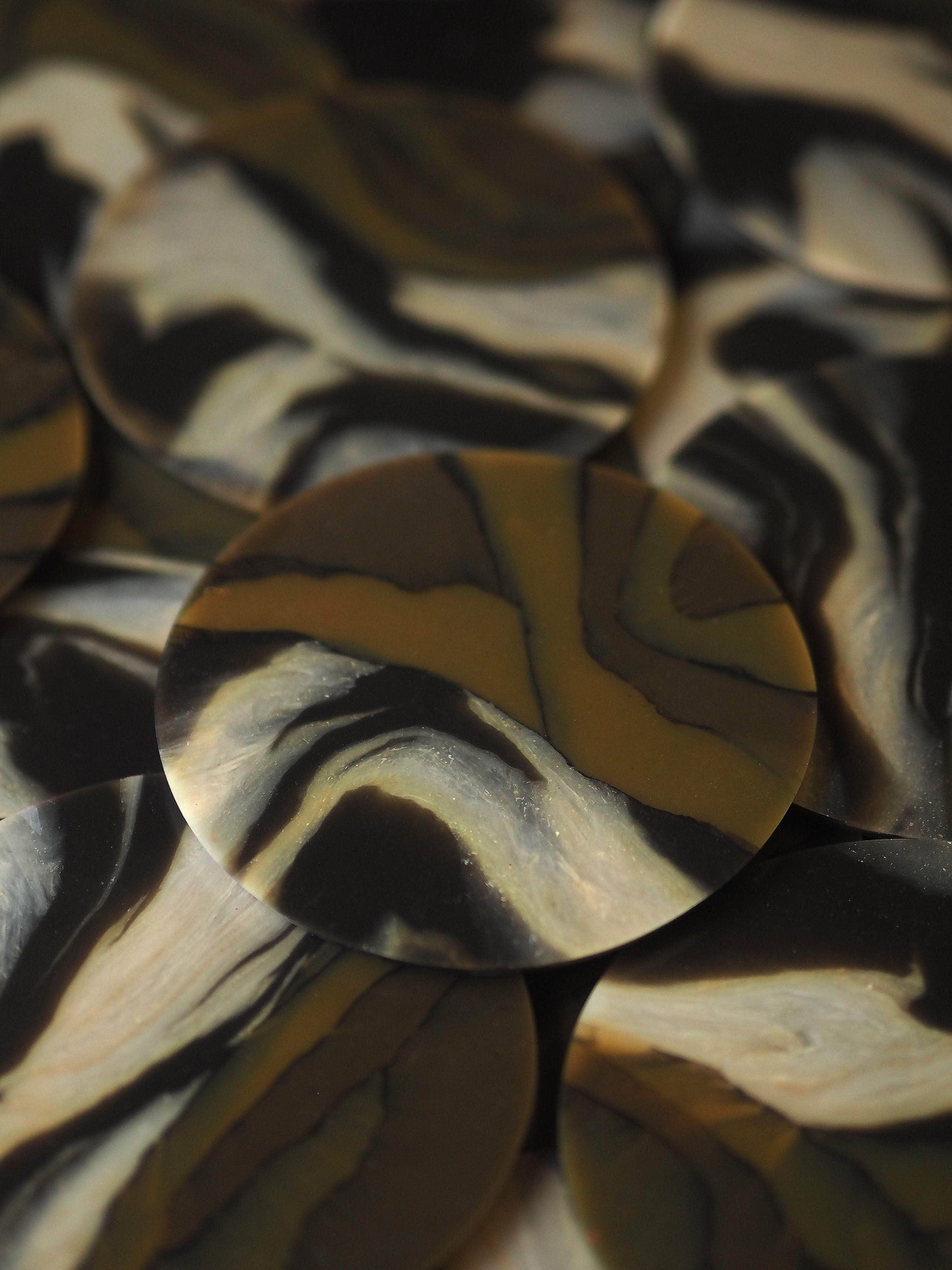 Recycled Plastic Coaster Tiger's Eye