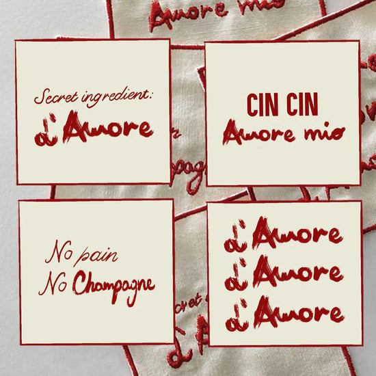 L’Amore - Set of 4 Cocktail Napkins