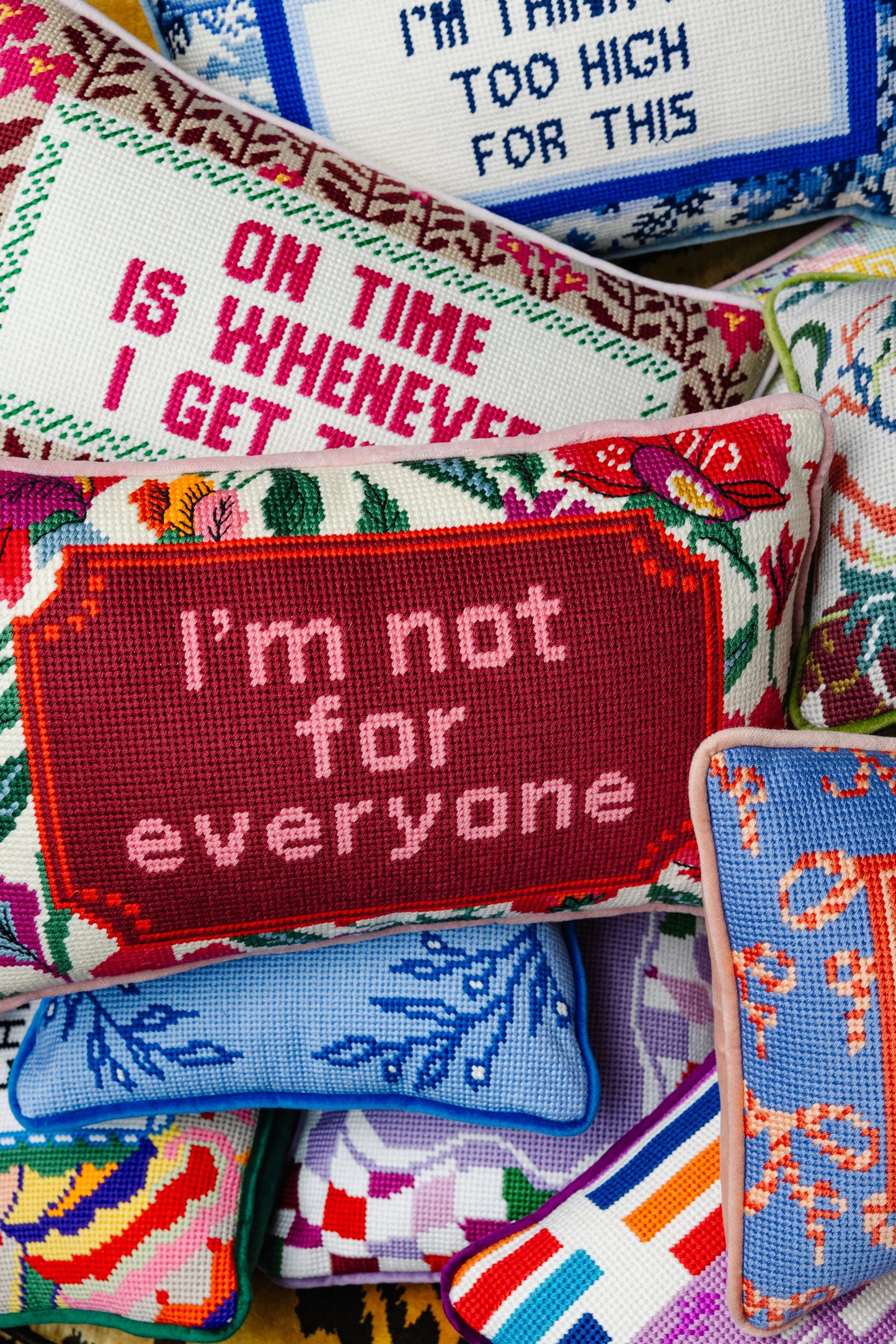 Not For Everyone Needlepoint Pillow