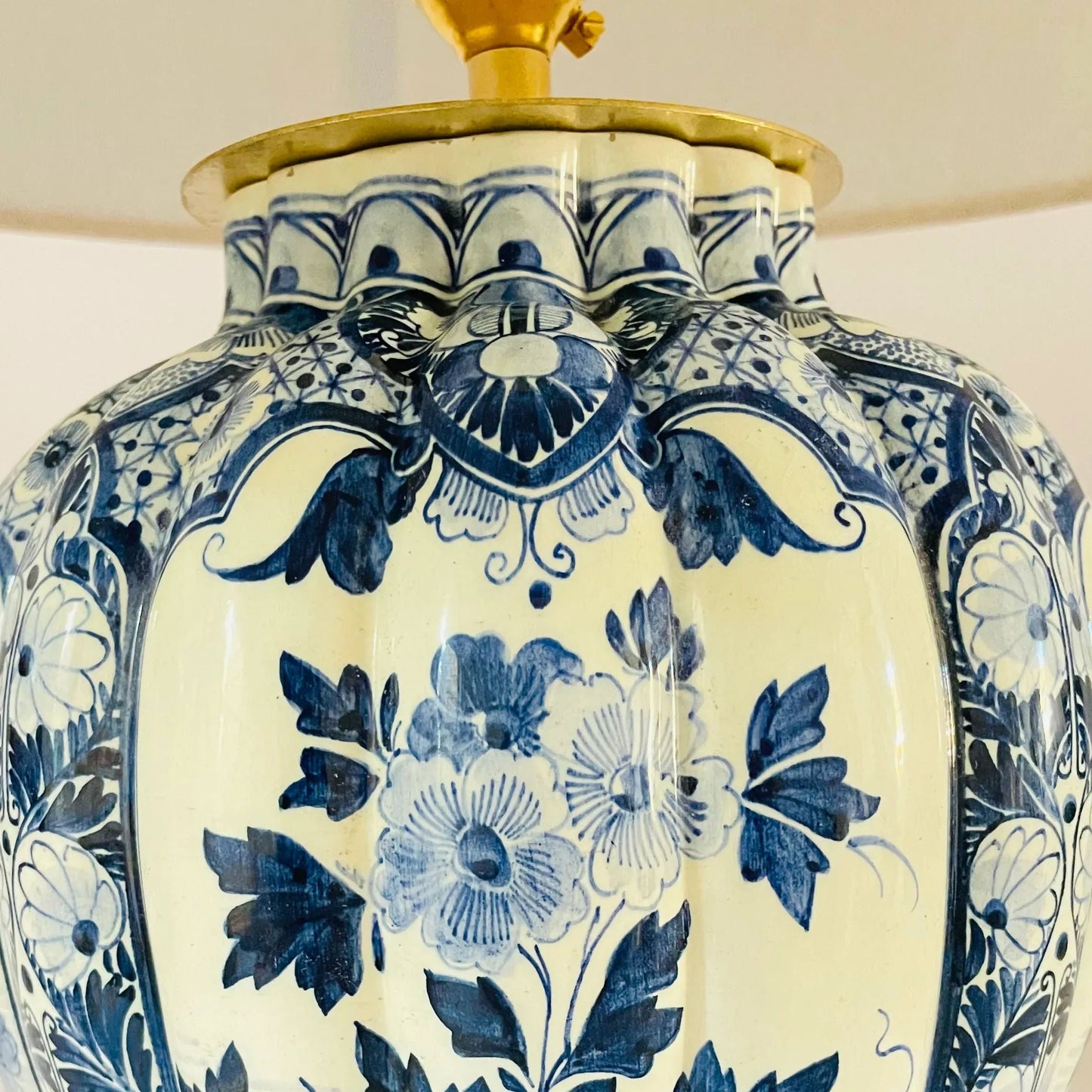 Antique Delft Lamp