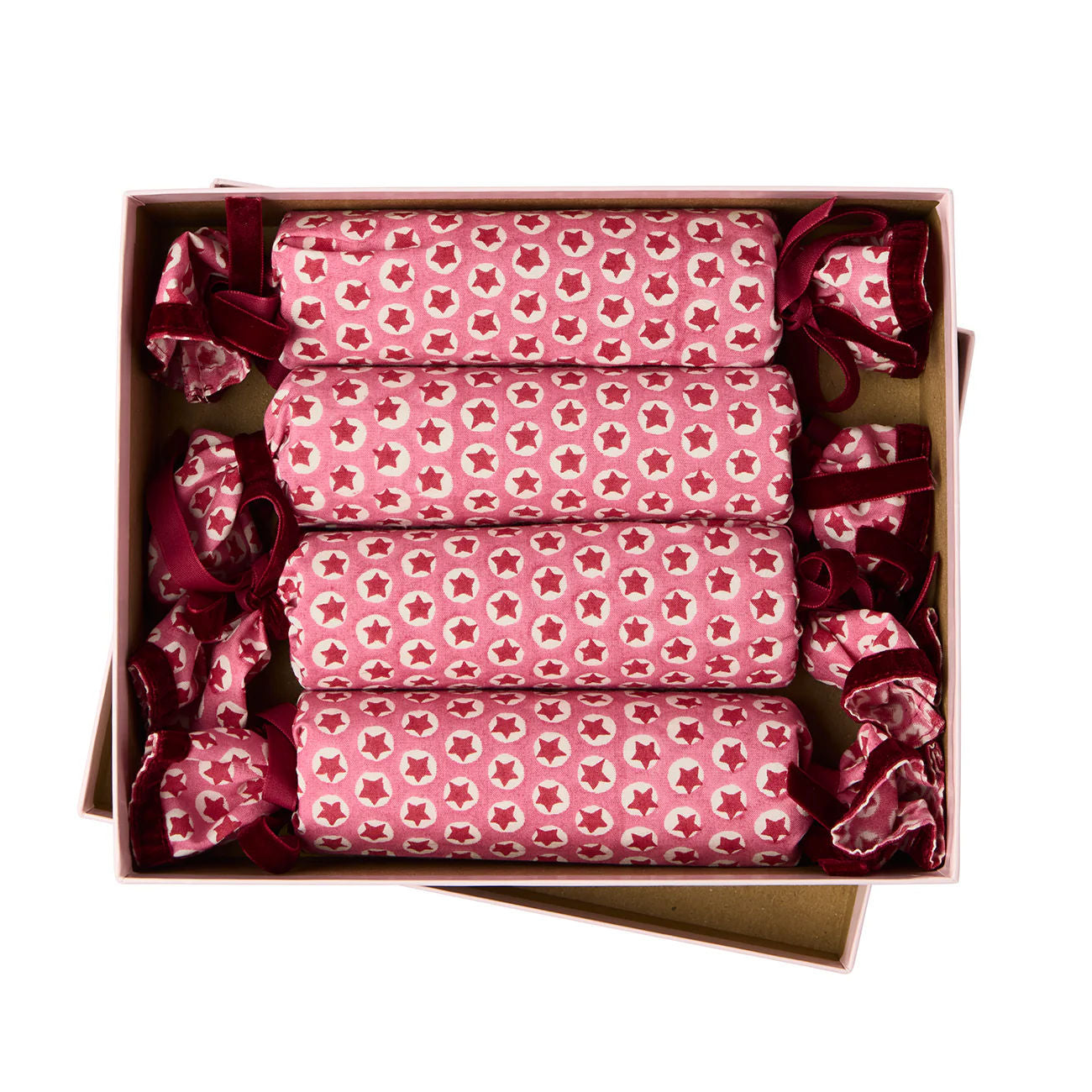 Reusable Fabric Cracker Tuk Tuk Pink Set of 4