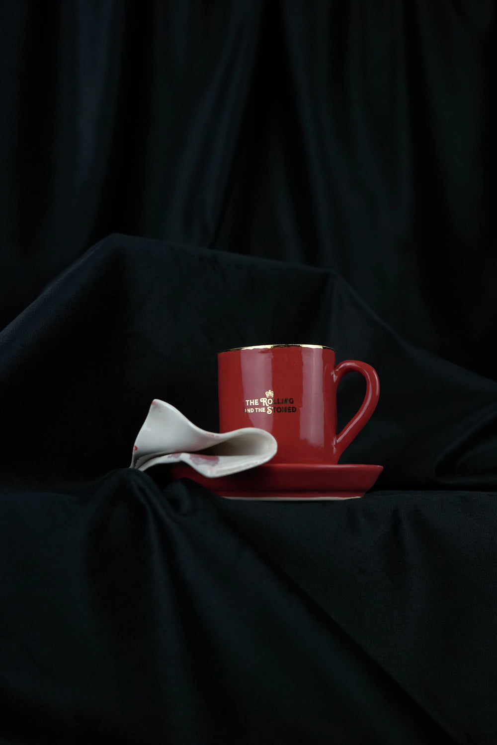 Call Me Napkin Espresso Cup & Saucer