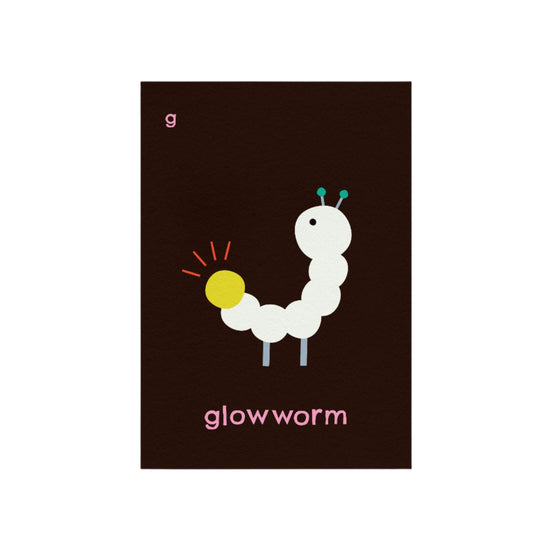 G for Glowworm Print