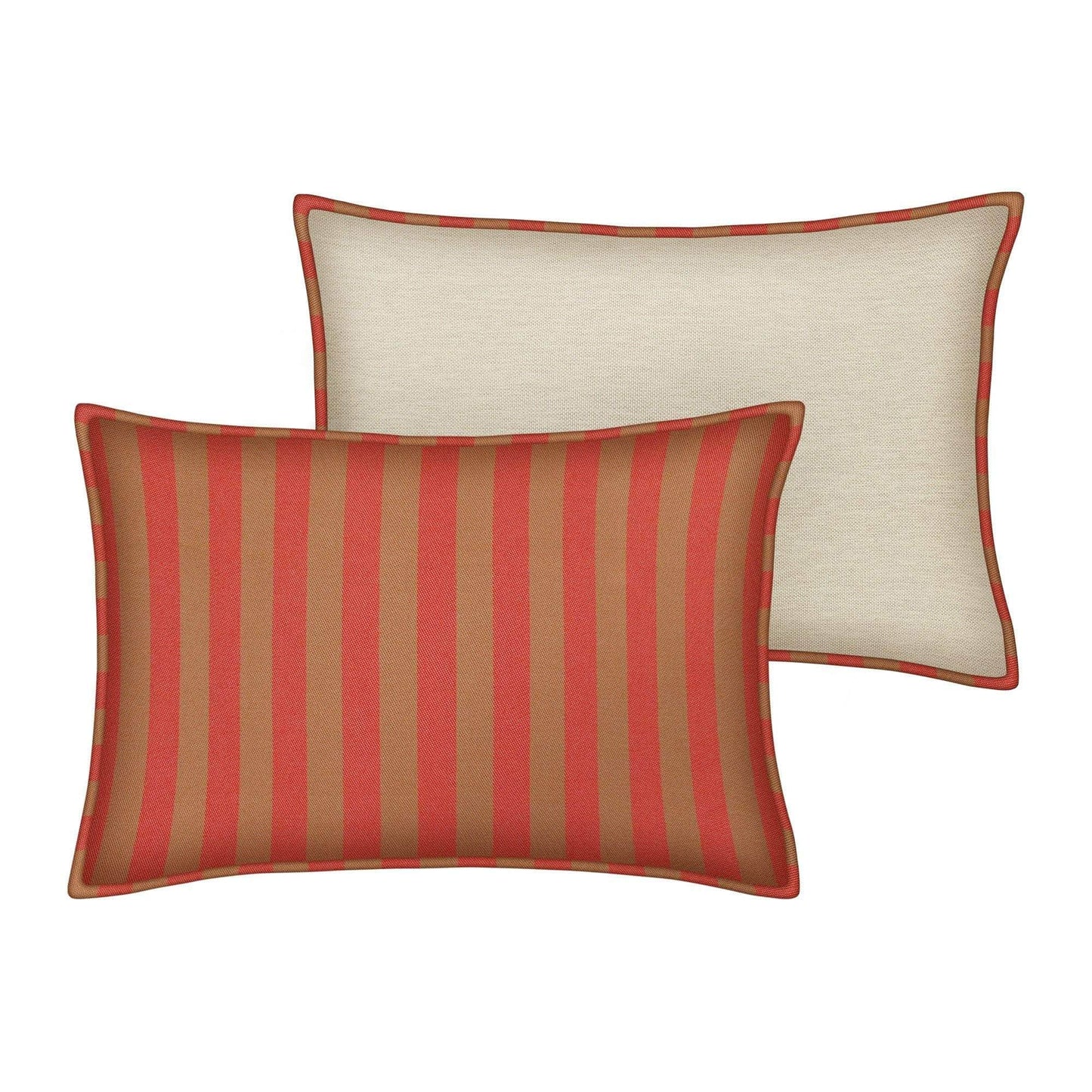 Cushion Jackie Camel & Red