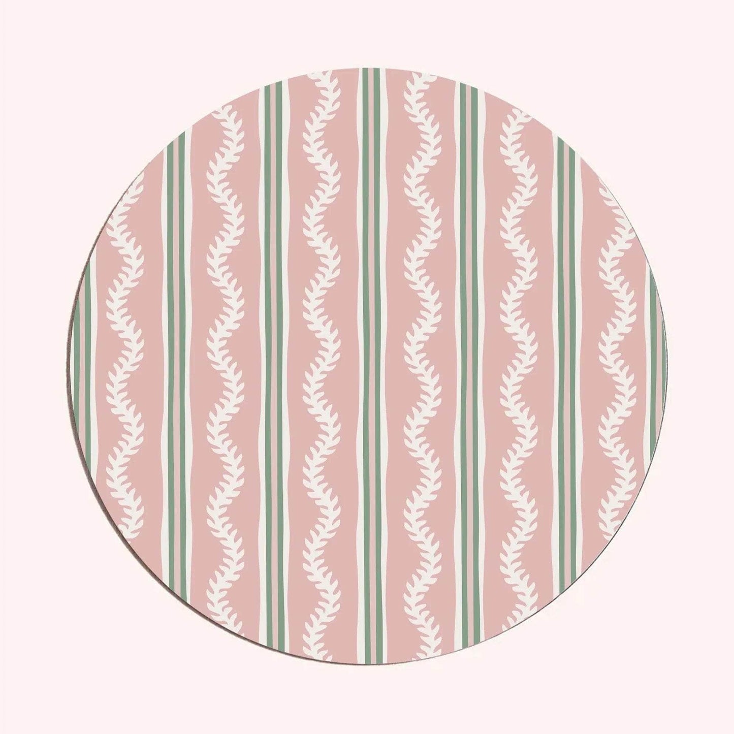 Green & Pink Vines Placemat