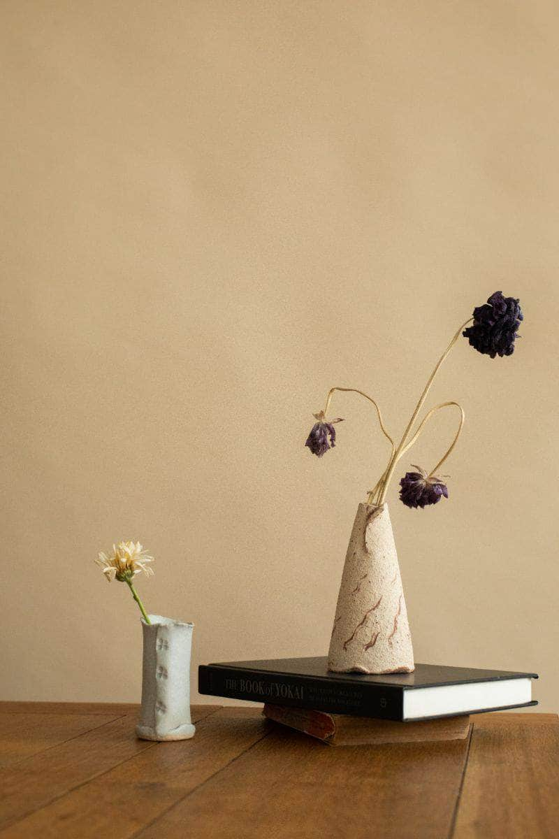 Rustic Curtain Flower Vase