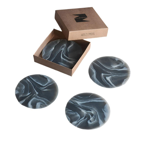 Set of Four Gift-Boxed Ripple Seal Coasters