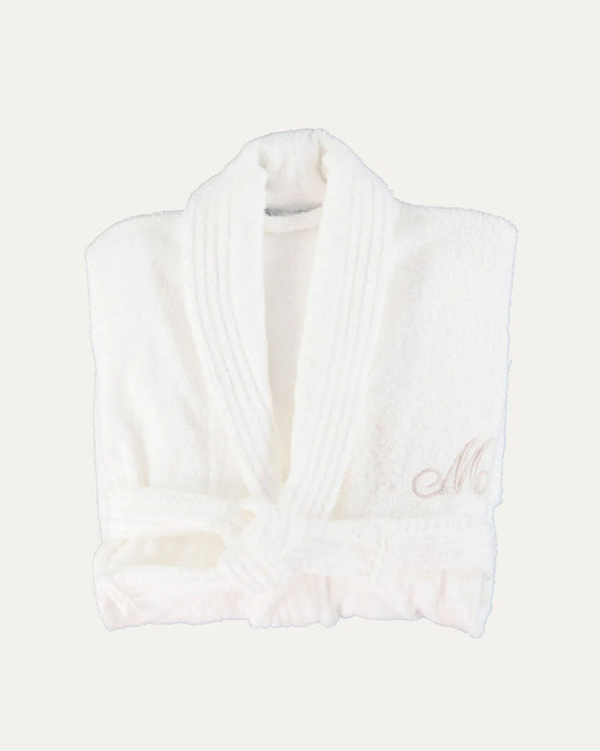 Personalised White Bath Robe