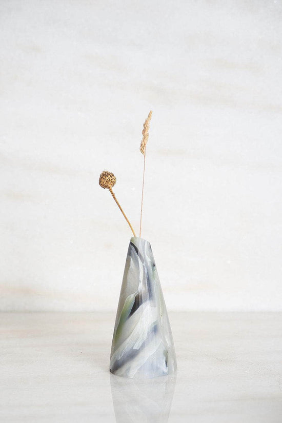 Recycled Plastic Bud Vase Peaks Sage