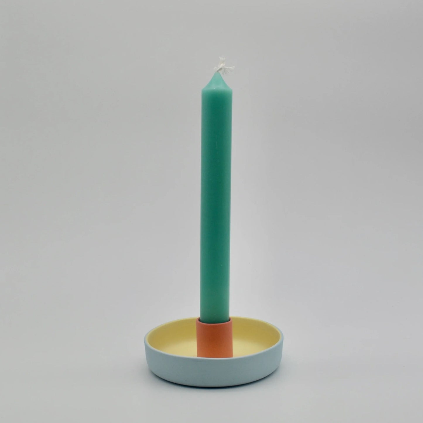 Candle Holder Blue/Yellow/Pink