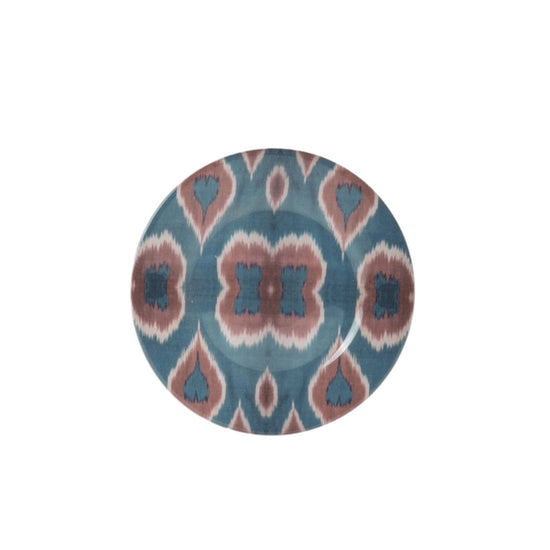 Ikat Ceramic Salad / Dessert Plate - #76