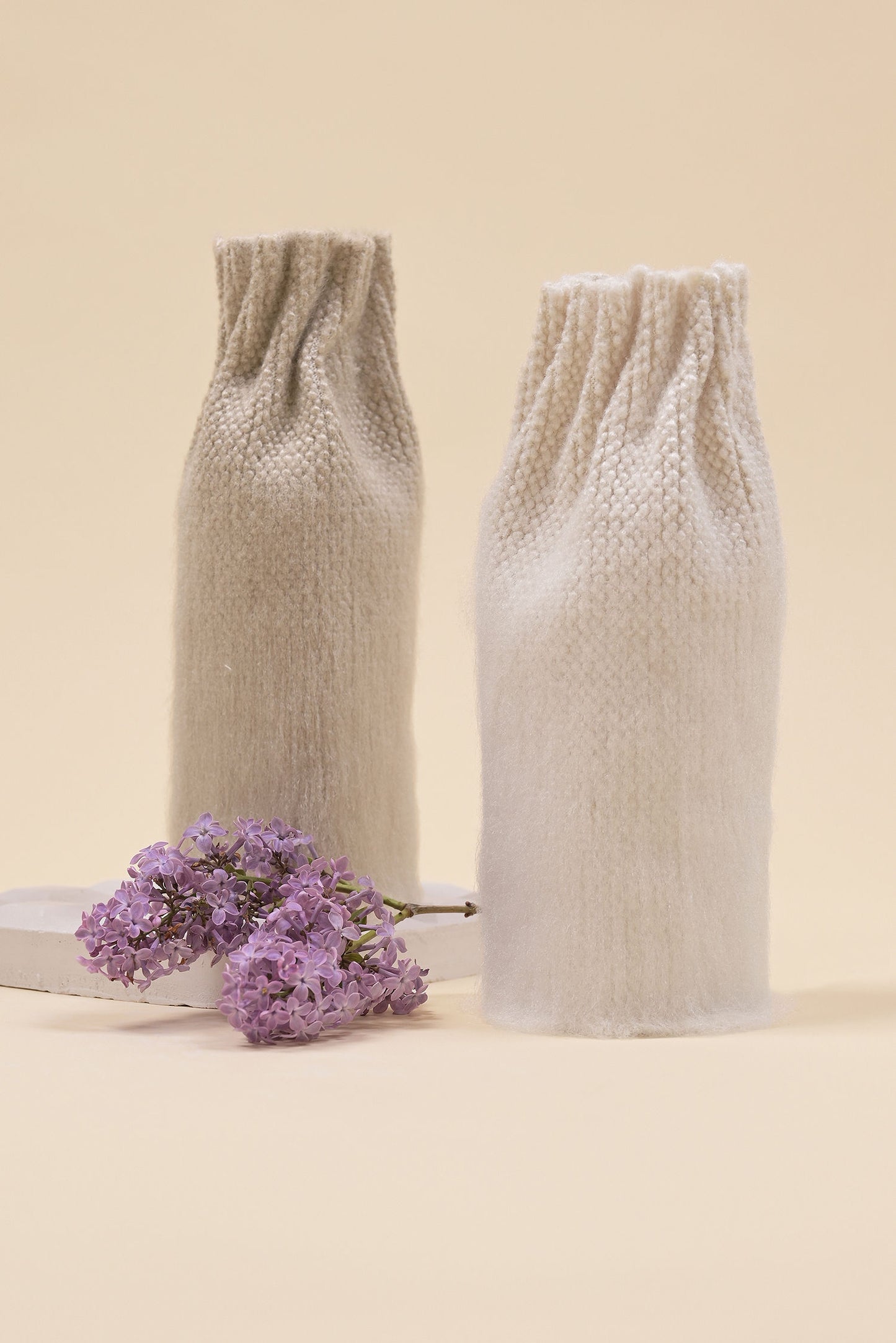 Knitted Covered Glass Vase