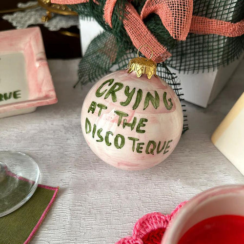 "Crying at the discoteque" Christmas Ornament