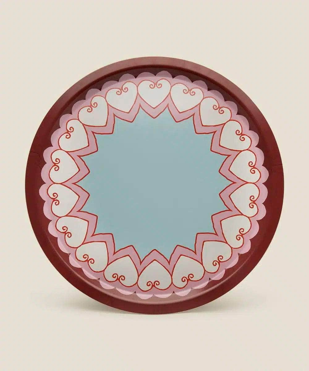 ROUND BIRCH WOOD TRAY - L'AMOUR