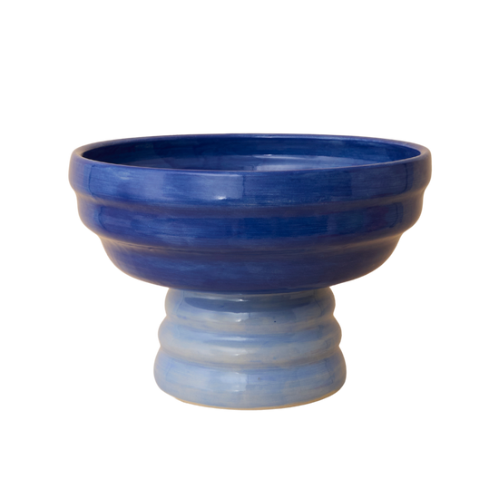 Pedestal Bowl - Blue