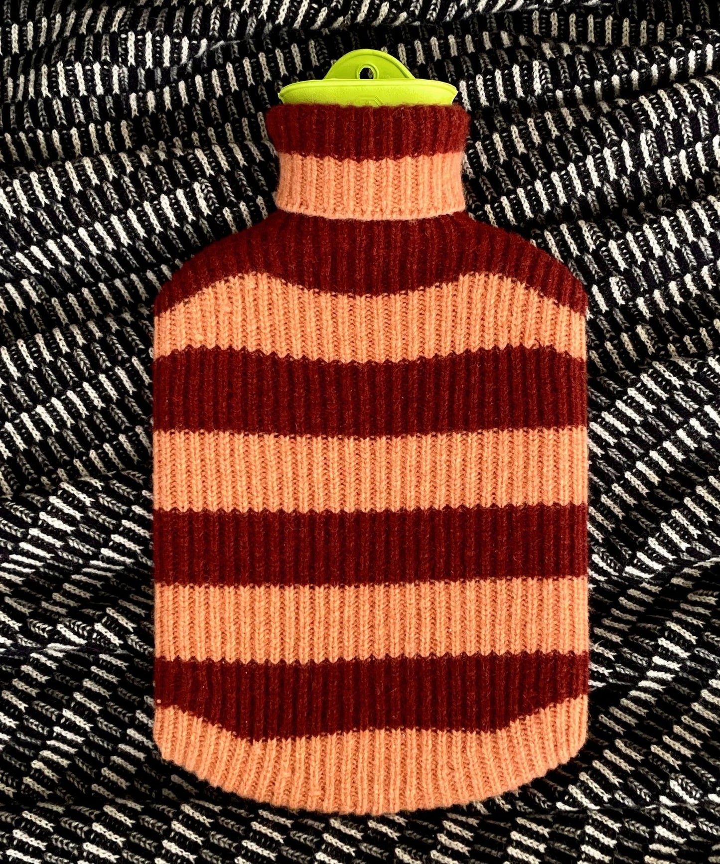 PEACH PARFAIT - Felted Lambswool Hot Water Bottle