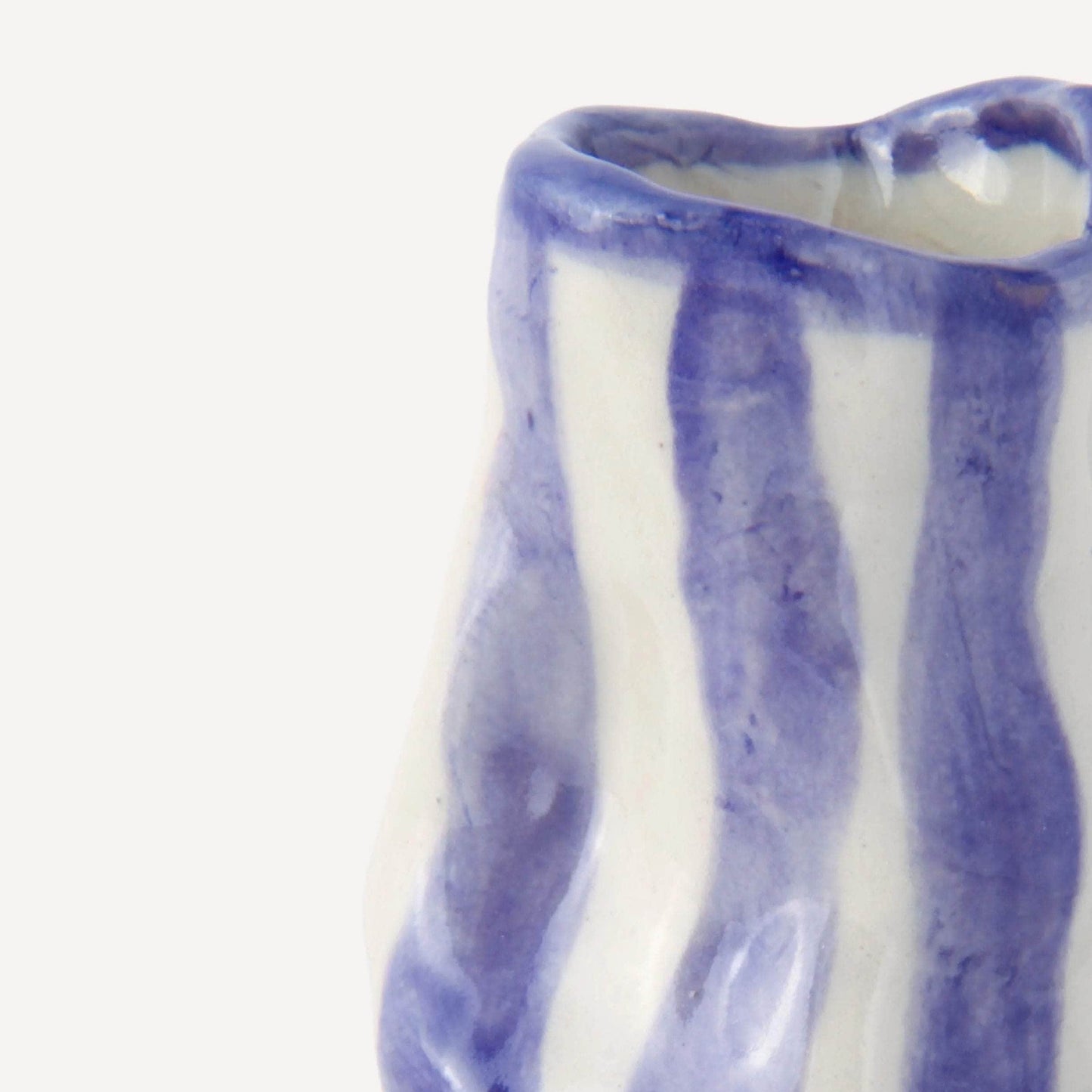 Amethyst Candy Stripe Candle Holder