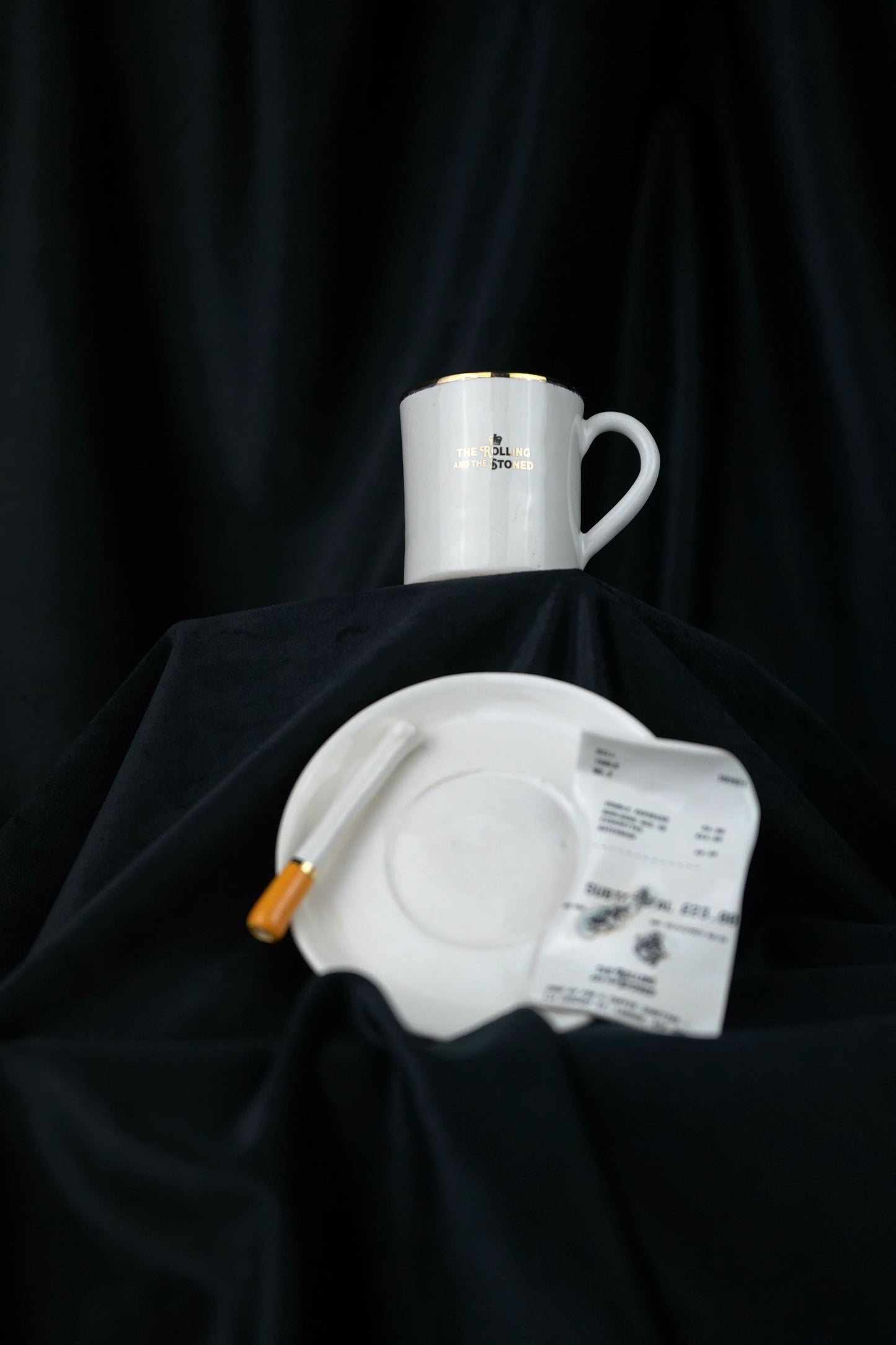 Check Please Espresso Cup & Saucer