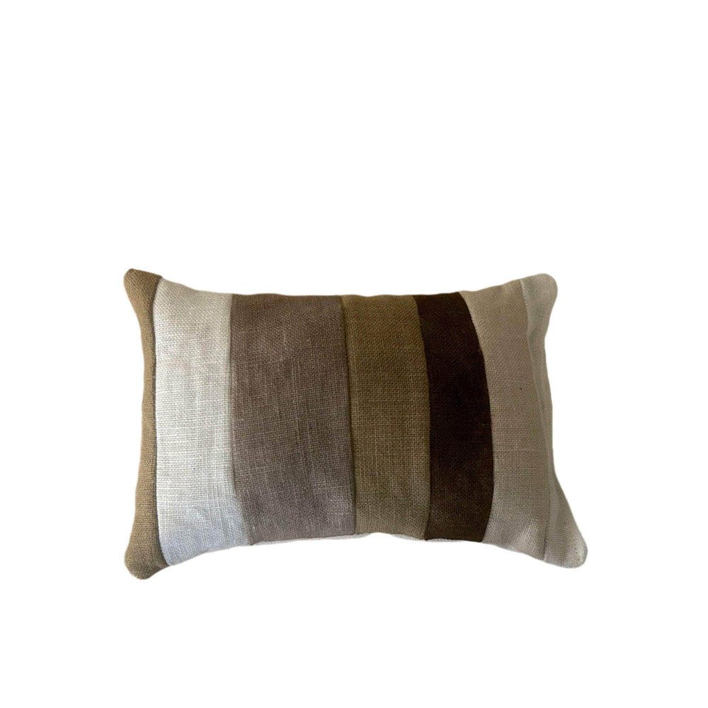 Naturally Dyed Multi Striped Lavender Pillow