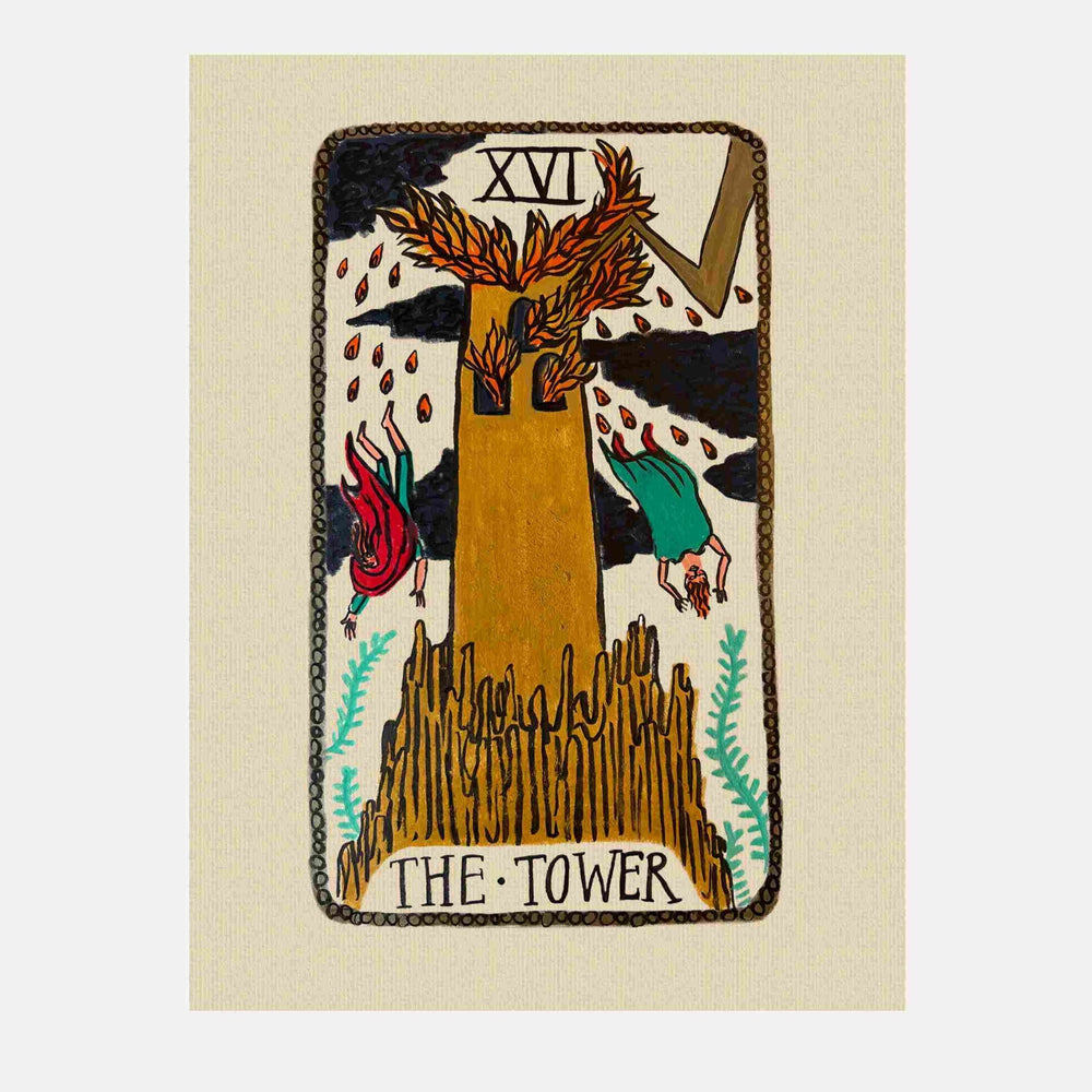 Tabby Booth • The Tower • Tarot Card Print