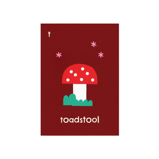 T for Toadstool Print