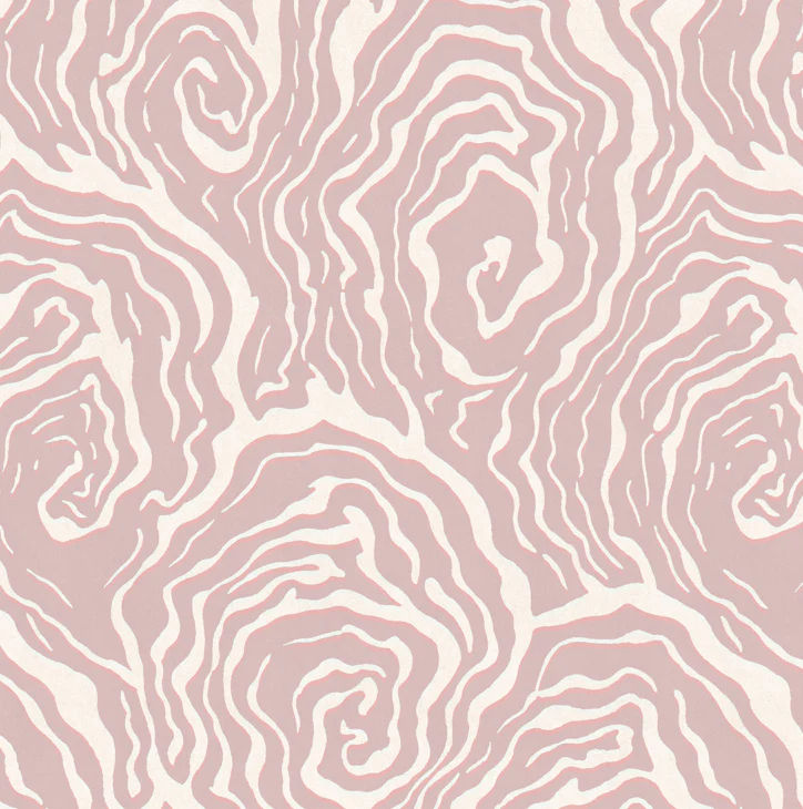 Oysters - in Venus Pink - Wallpaper