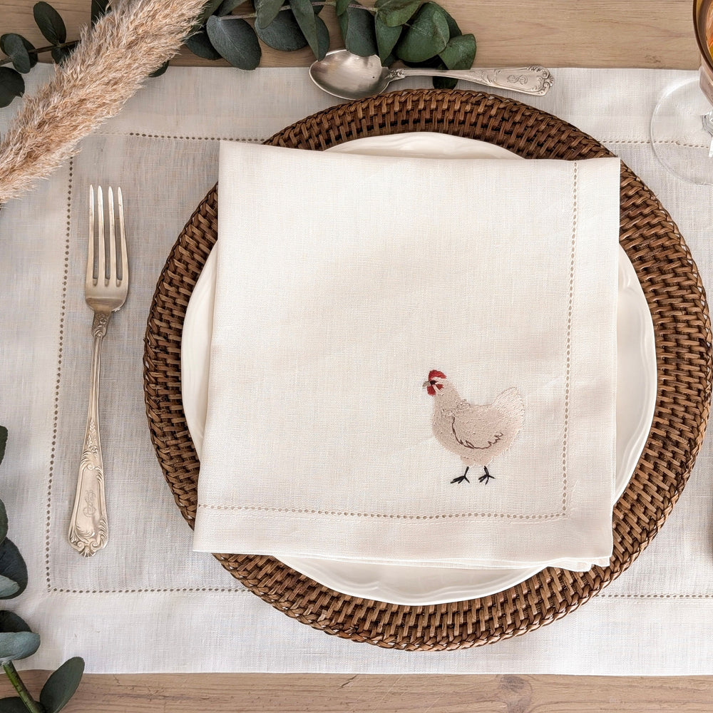 Farm - Farm Animals Embroidery Table Napkin (Set of 6)