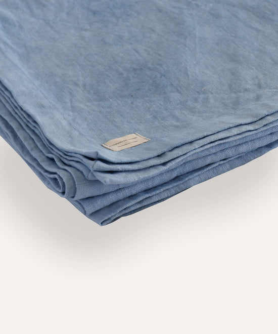 Linen Throw in Blue