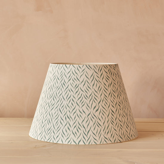 Teal Willow Lampshade