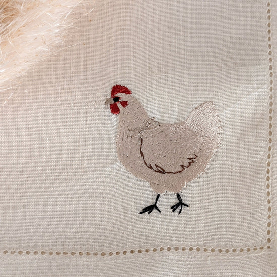 Farm - Farm Animals Embroidery Table Napkin (Set of 6)