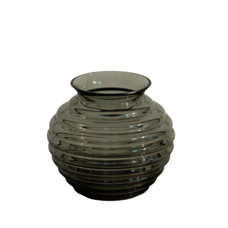 Art Deco Smokey Grey Felicitas Vase, Richard Lauke Attributed