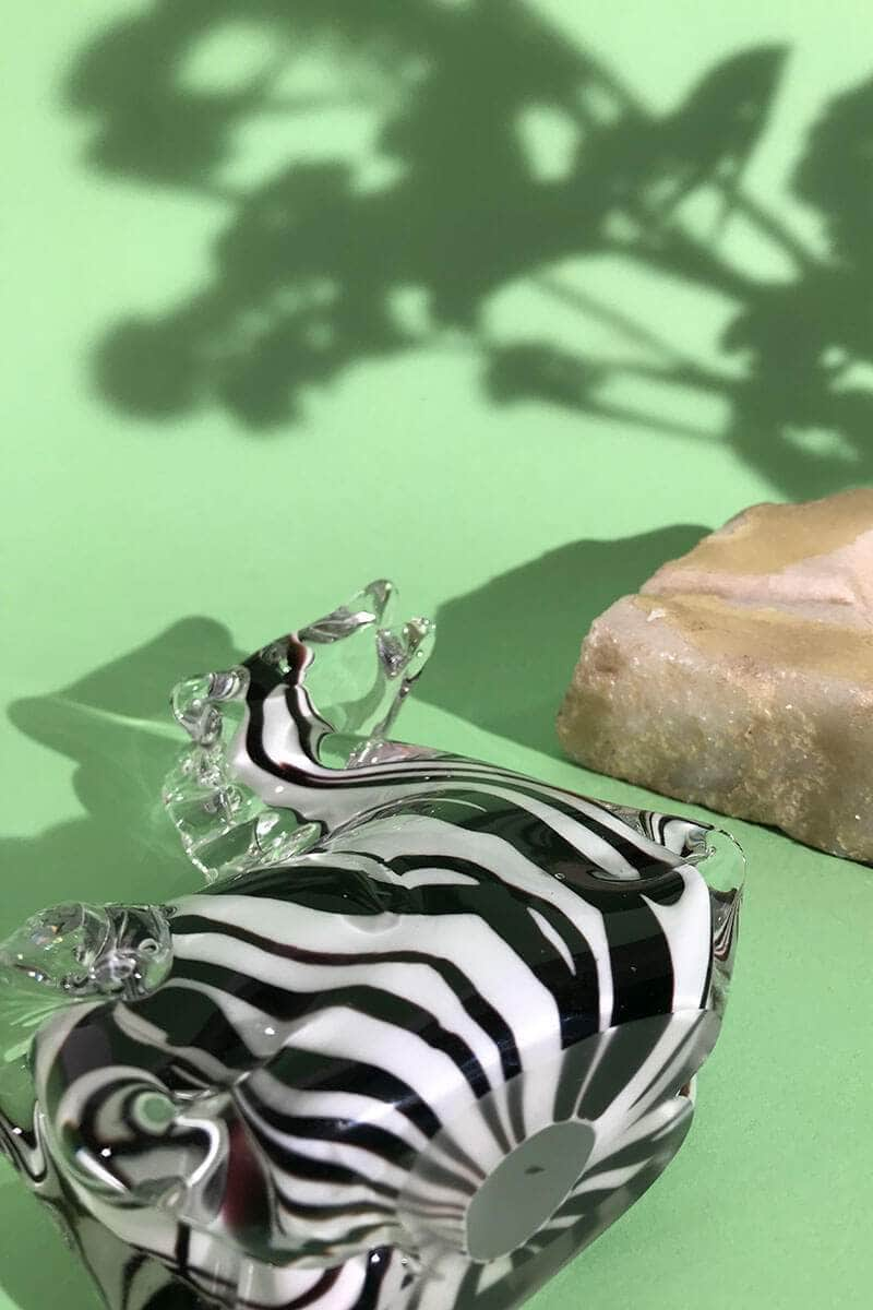 Rare Murano Zebra Statuette