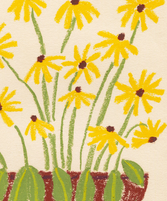 Rudbeckia in a Bowl Print